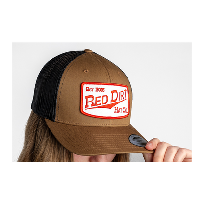 Red Dirt Hat Co Fillin' Station Coyote Brown w/ Black Cap