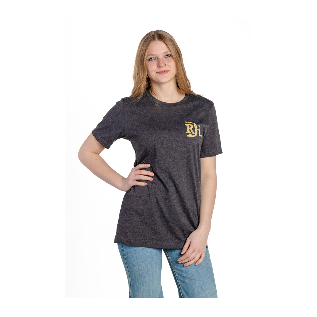 Red Dirt Hat Co Men's Dark Grey Back Graphic T-Shirt