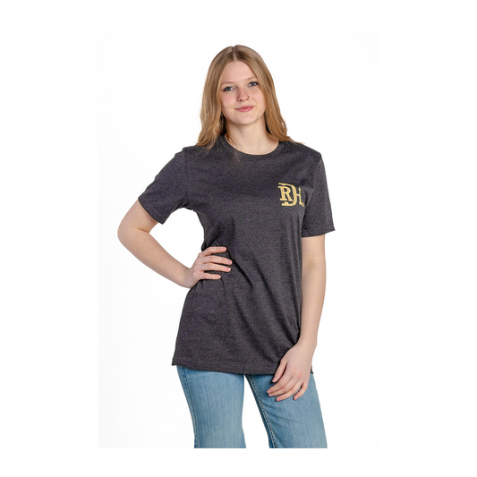 Red Dirt Hat Co Men's Dark Grey Back Graphic T-Shirt