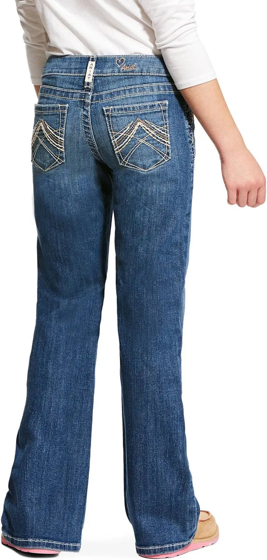 Ariat Girl's Whipstitch Boot Cut Jean weis-western-wear