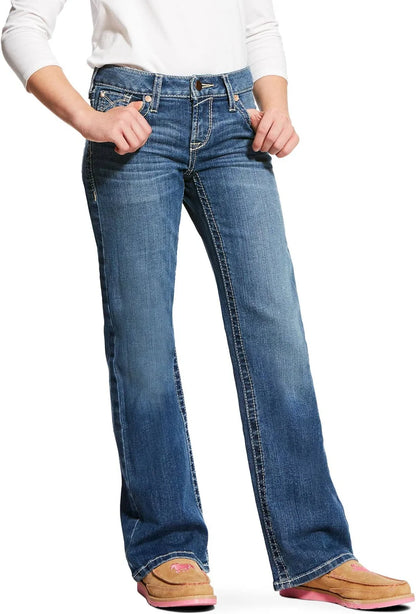 Ariat Girl's Whipstitch Boot Cut Jean weis-western-wear