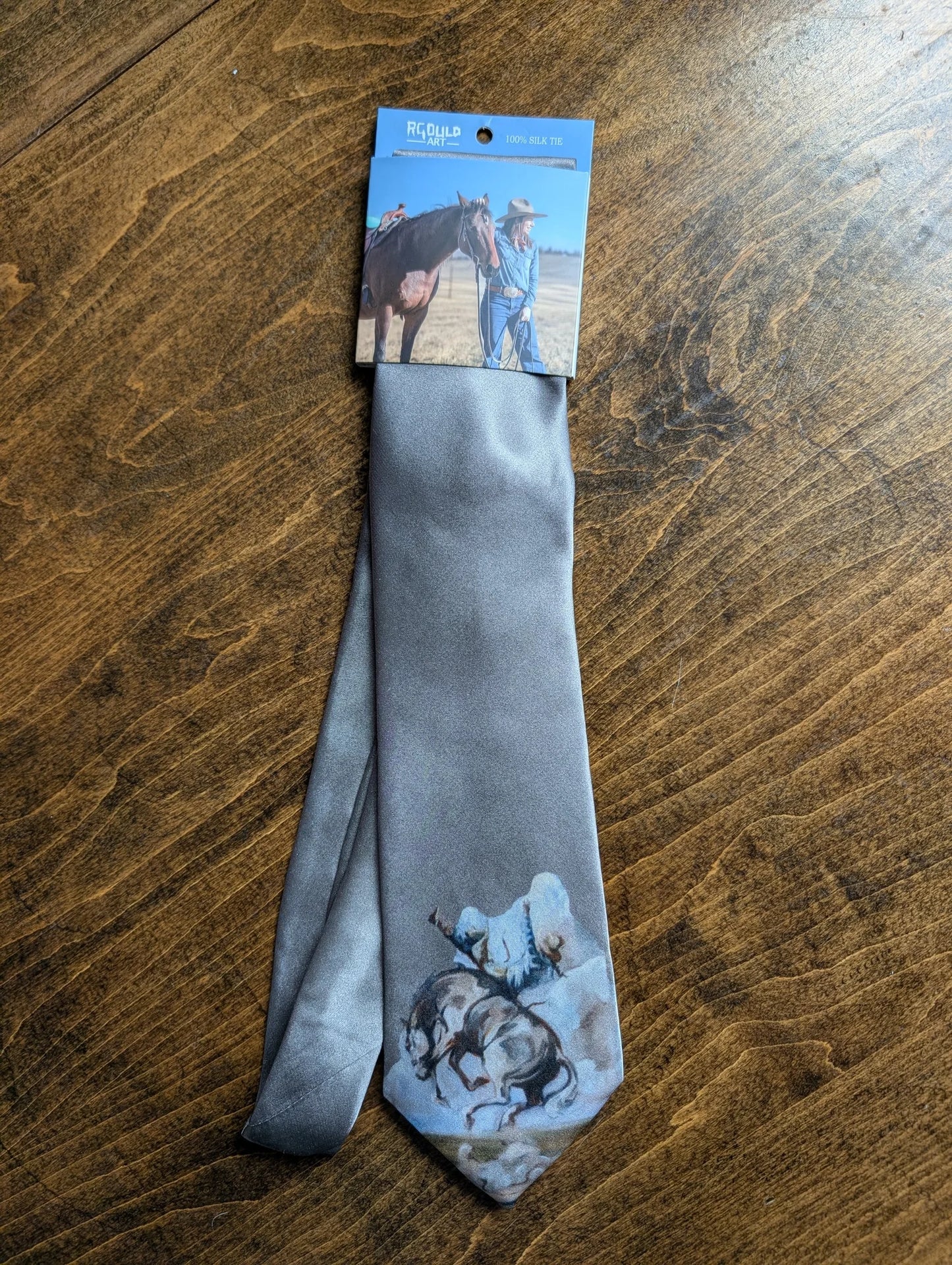 Renee Gould 100% Silk Tie With Original Artwork