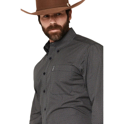 Cinch Men's Modern Fit Navy Print Western Shirt