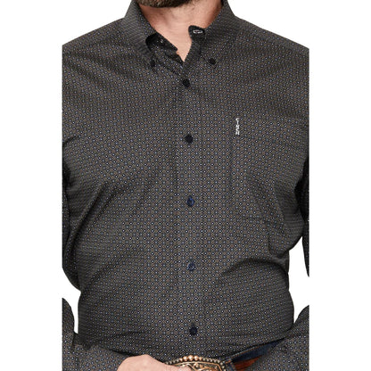 Cinch Men's Modern Fit Navy Print Western Shirt
