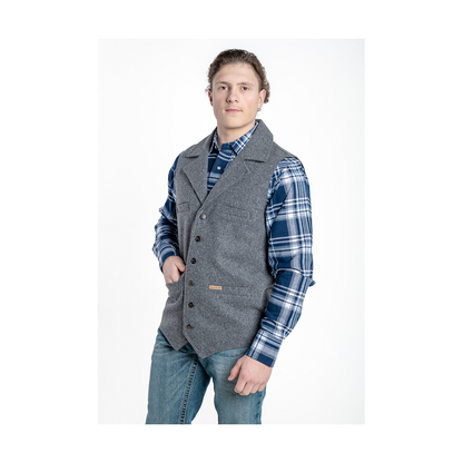 Powder River Men’s Wool Montana Vest Solid Colour