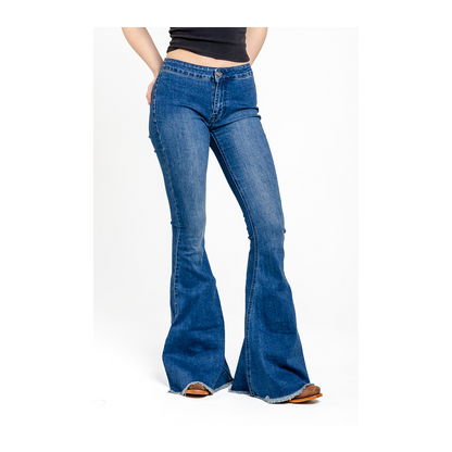Rock & Roll Women’s Jeans Medium Wash Bell Bottoms