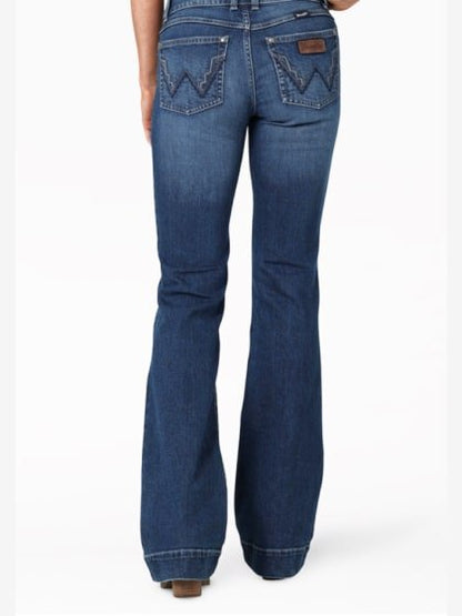 Wrangler Women’s Jeans Mid Rise Retro Mae Trouser