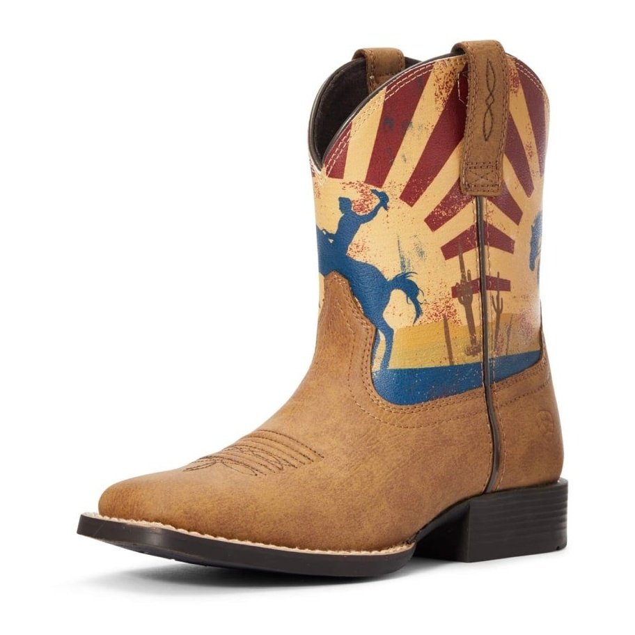Ariat Kid's Cowboy Boots Dinero Shaft Design-Clearance – Wei's