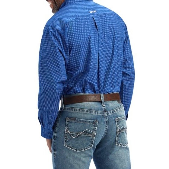 Ariat Men’s Shirt Casual Classic Fit Benedict Blue Print 10041824 - Ariat