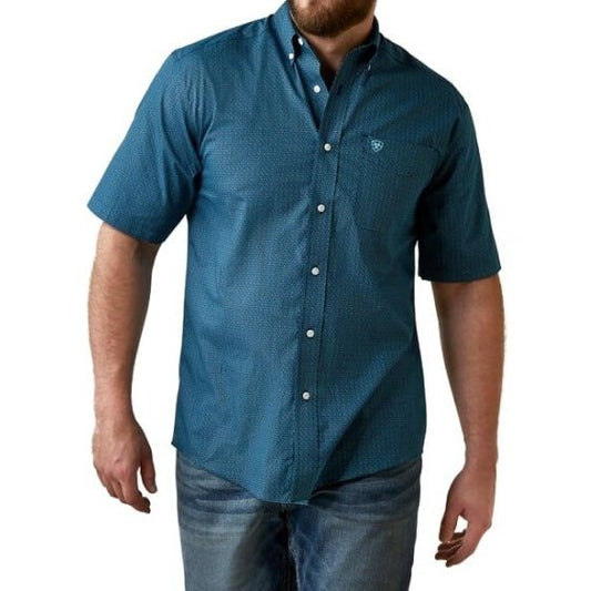 Ariat Men’s Shirt Casual Short Sleeve Classic Fit Wrinkle Free 10044885 - Ariat