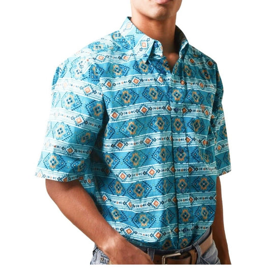 Ariat Men’s Shirt Casual Short Sleeve Konner Classic Shirt 10043638 - Ariat