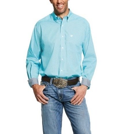 Ariat Men’s Shirt Long Sleeve Classic Fit Wrinkle Free 10030774