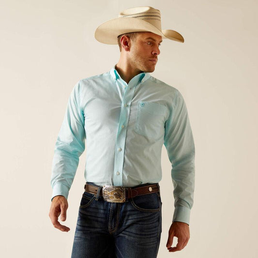 Ariat Men's Western Shirt Wrinkle Free Shepard Fitted Shirt 10048410