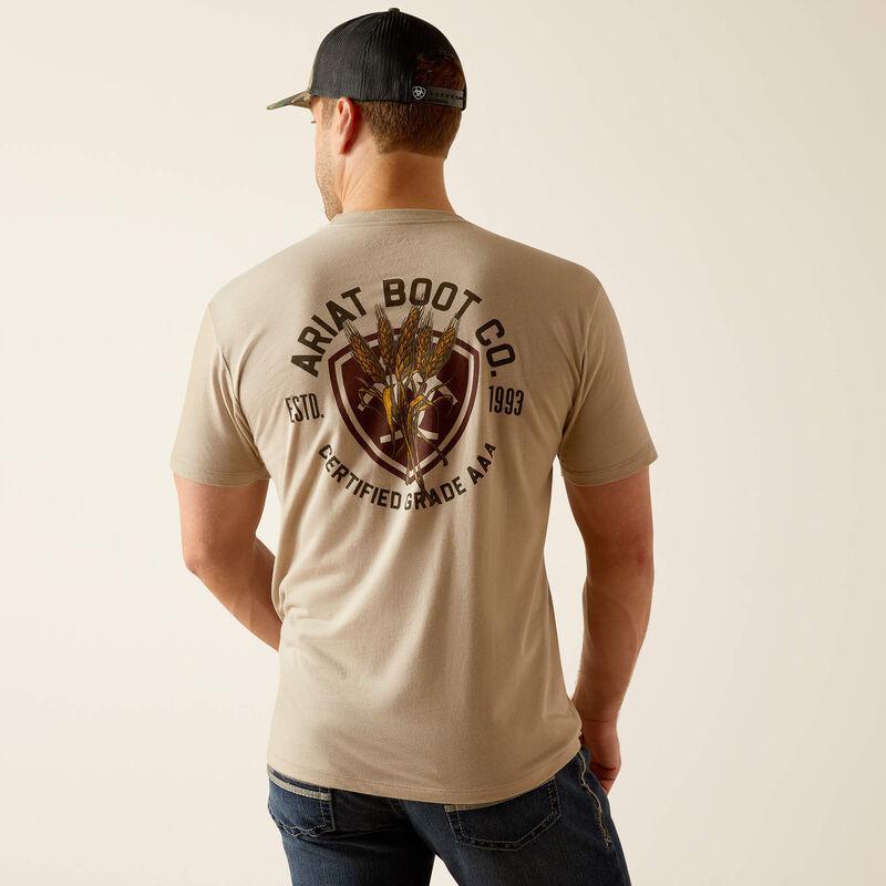 Ariat Men's Wheat Shield T-Shirt 10051385