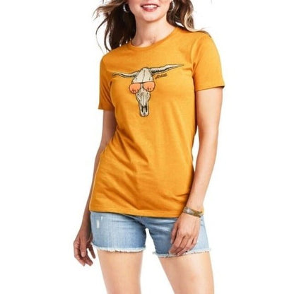 Ariat Women’s Casual T-Shirt Sunglass Skull Graphic 10039975 - Ariat
