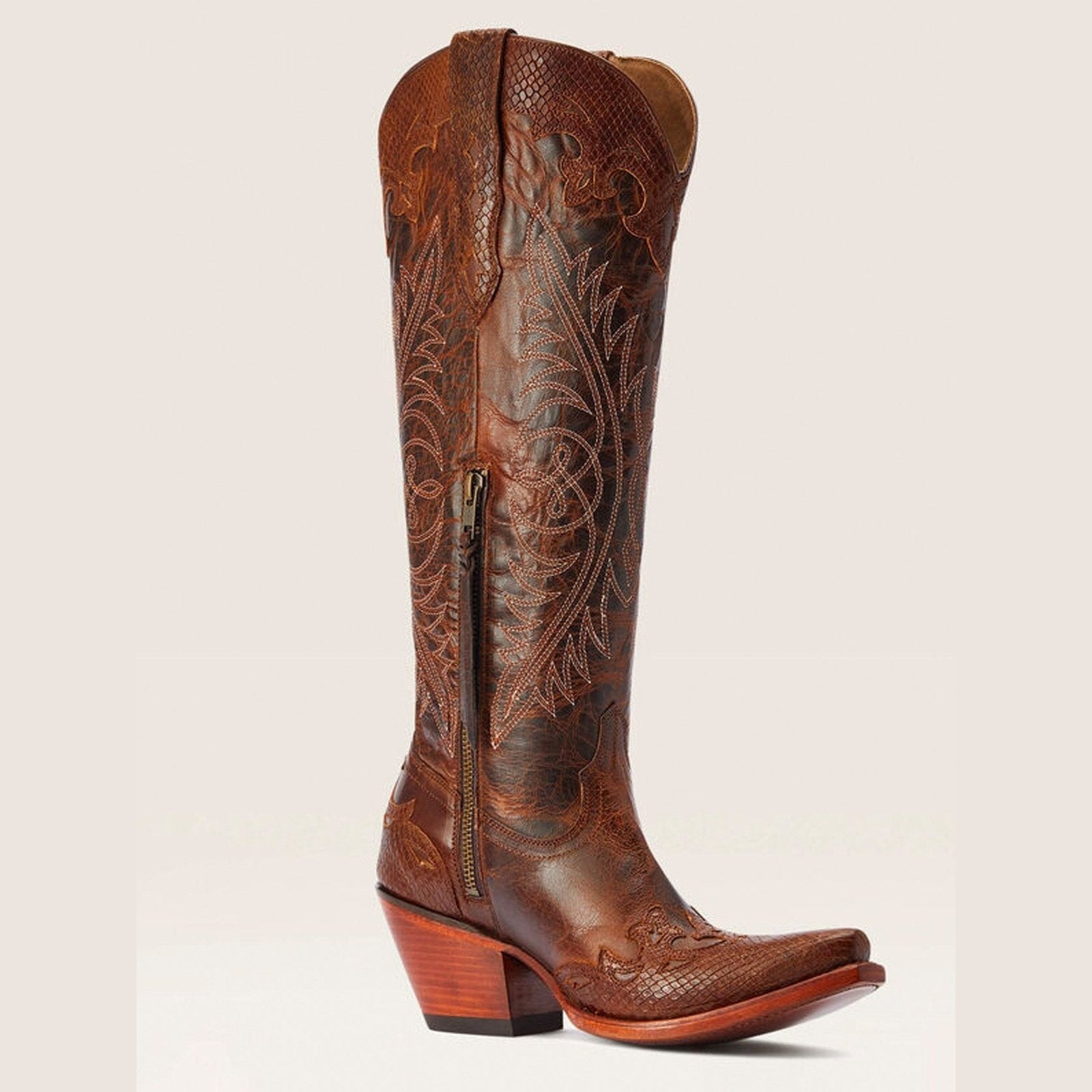 Ariat Women’s Cowgirl Boot 16" Cowhide Stretch Fit X Toe New West Heel 10042483 - Ariat
