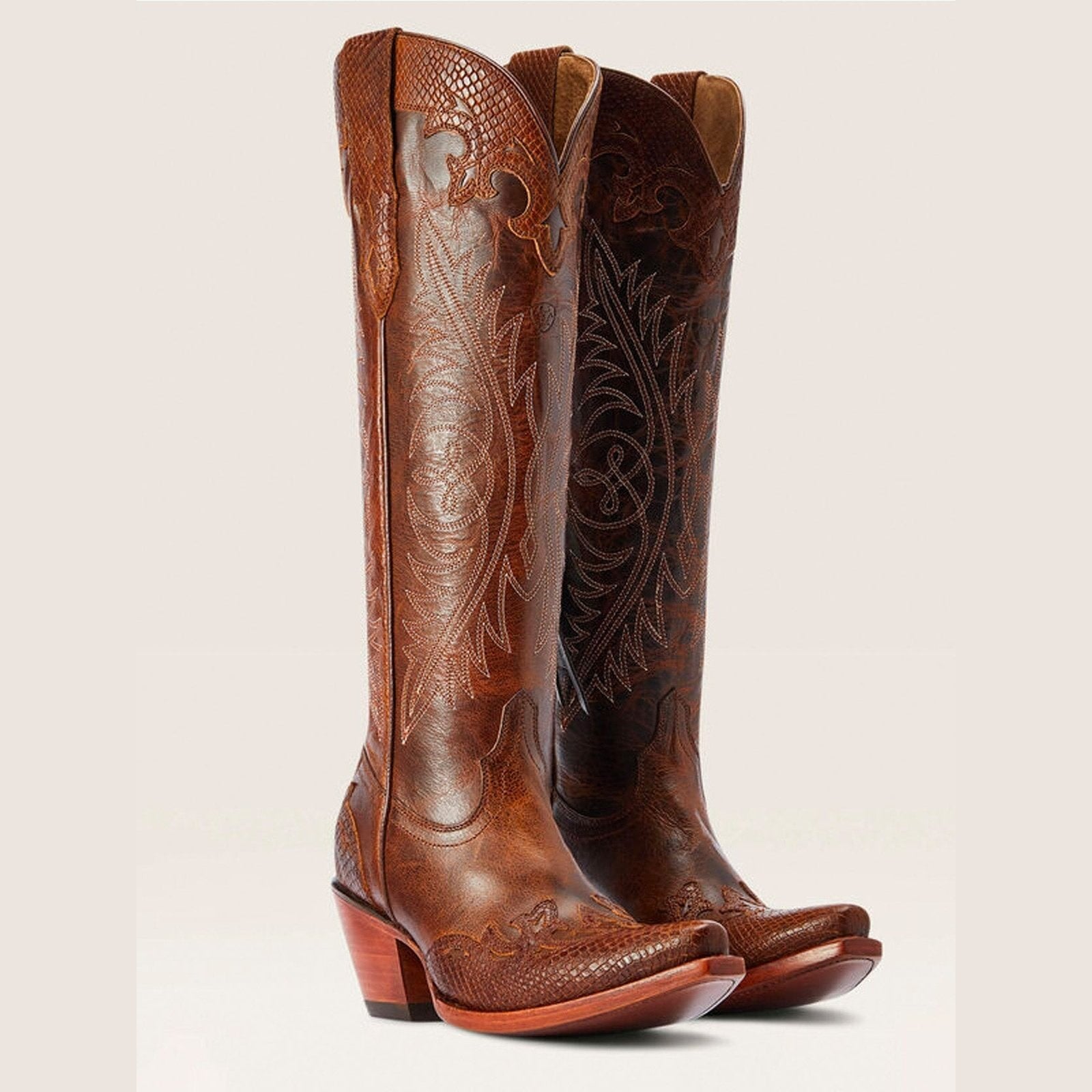 Ariat Women’s Cowgirl Boot 16" Cowhide Stretch Fit X Toe New West Heel 10042483 - Ariat