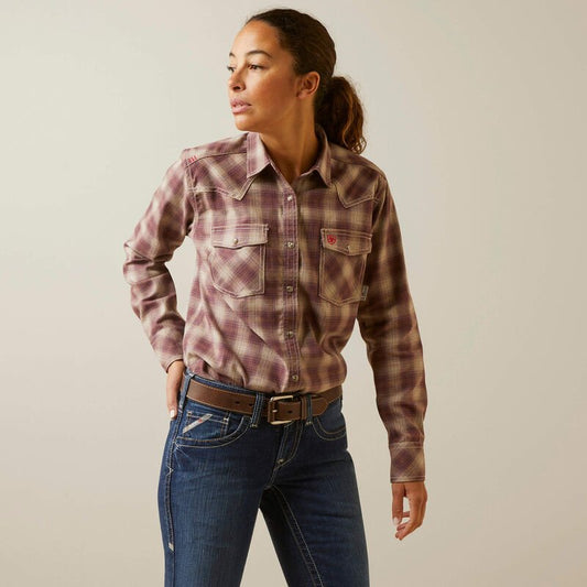 Ariat Women's FR Oakley Retro Fit Snap Work Shirt 10046552