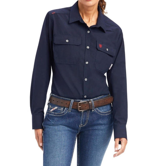 Ariat Women’s Work Shirt FR Featherweight Navy 10041579