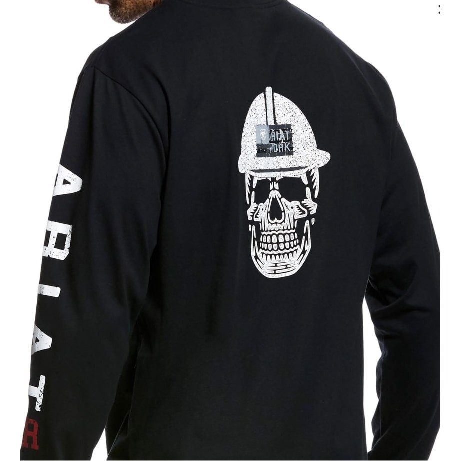Ariat Work Men’s Shirt FR Long Sleeve Roughneck Skull Logo 10026434 - Ariat