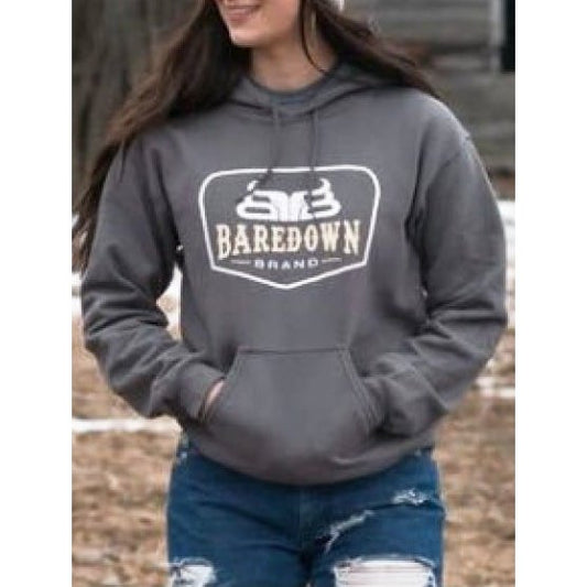 Baredown Brand Unisex Hoodie Cotton/Poly Charcoal - Baredown Brand