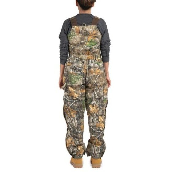 Berne Women's Hunting Bib Camo Heavyweight Cotton Insulated GWB515 - CLEARANCE