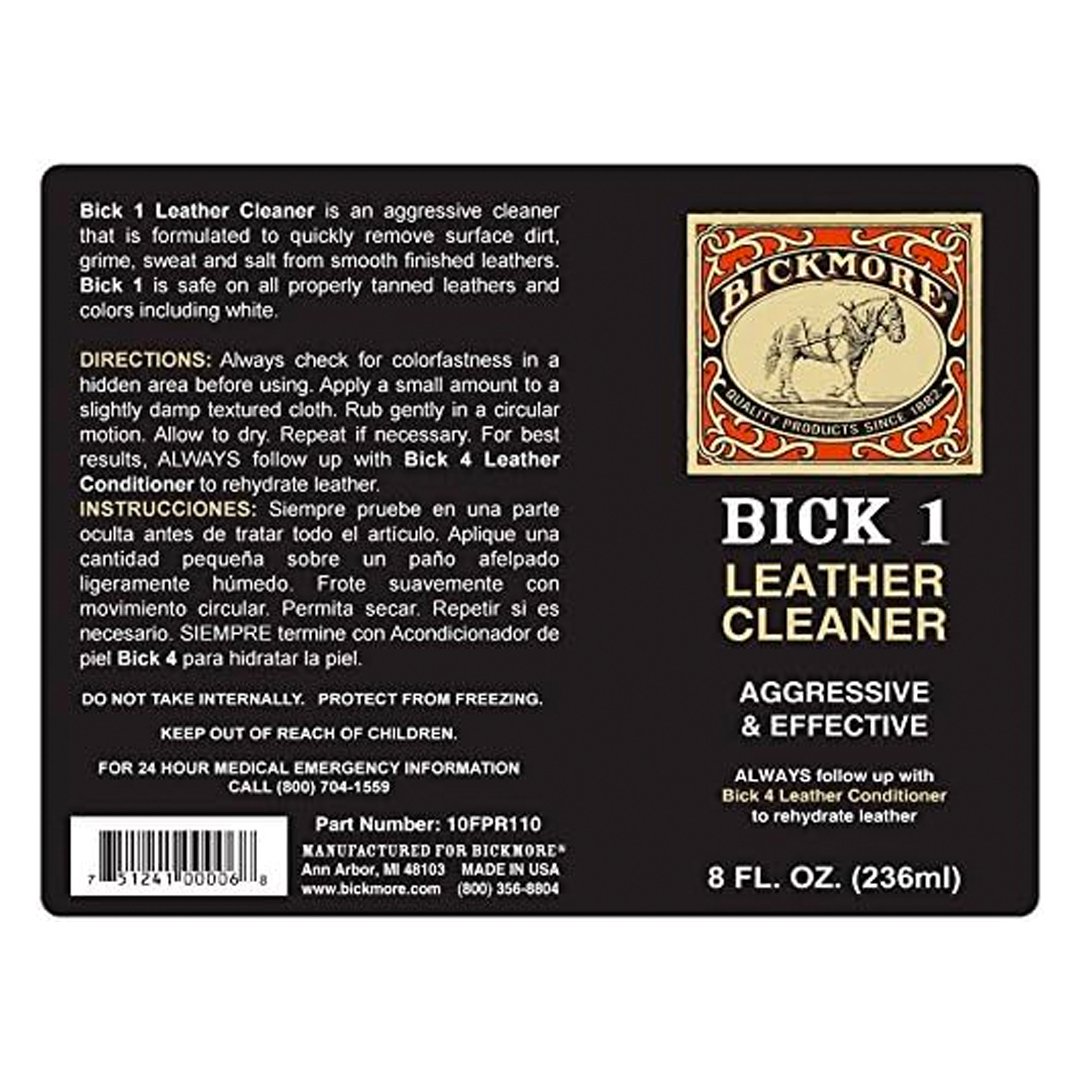 Bick 1 Leather Cleaner 8 oz. 10FPR110