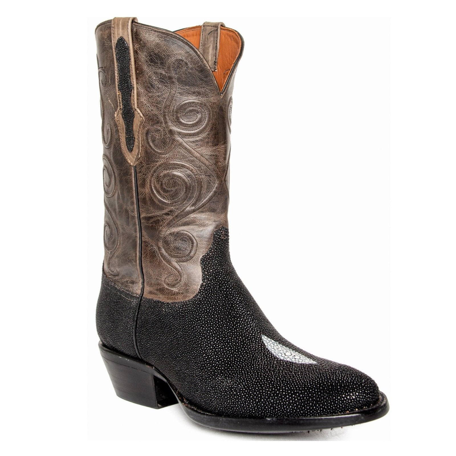 Black Jack Men’s Cowboy Boots 13" Exotic Sting Ray with Calf Shaft 13765