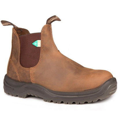 Blundstone Work Boots CSA Steel Toe 164 Crazy Horse Brown