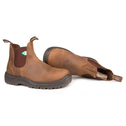 Blundstone Work Boots CSA Steel Toe 164 Crazy Horse Brown
