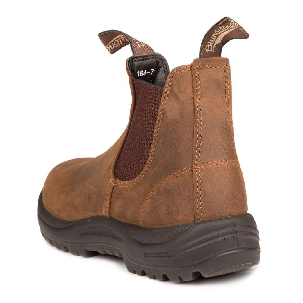 Blundstone Work Boots CSA Steel Toe 164 Crazy Horse Brown