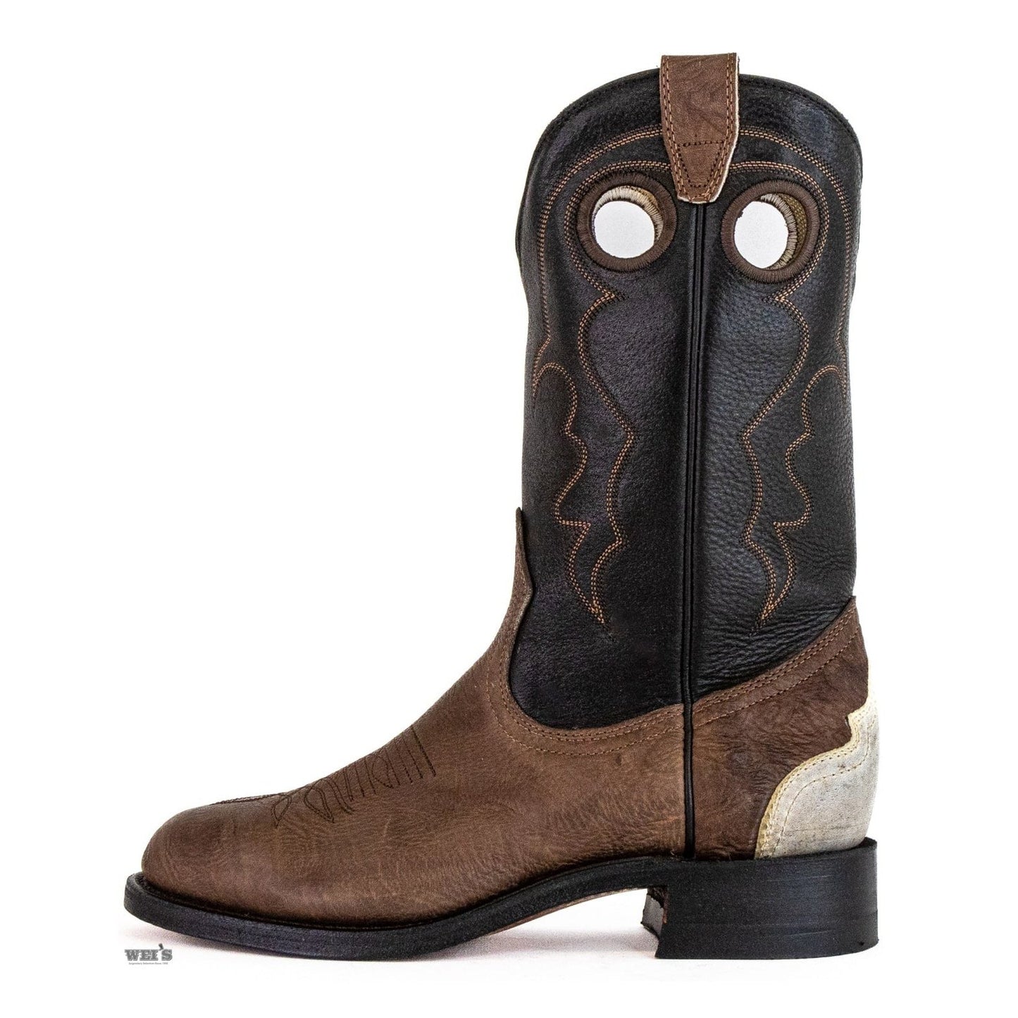 Boulet Men's Cowboy Boots 11" Cody Snyder Roper with Bullhide/Rawhide/Cowhide 8056