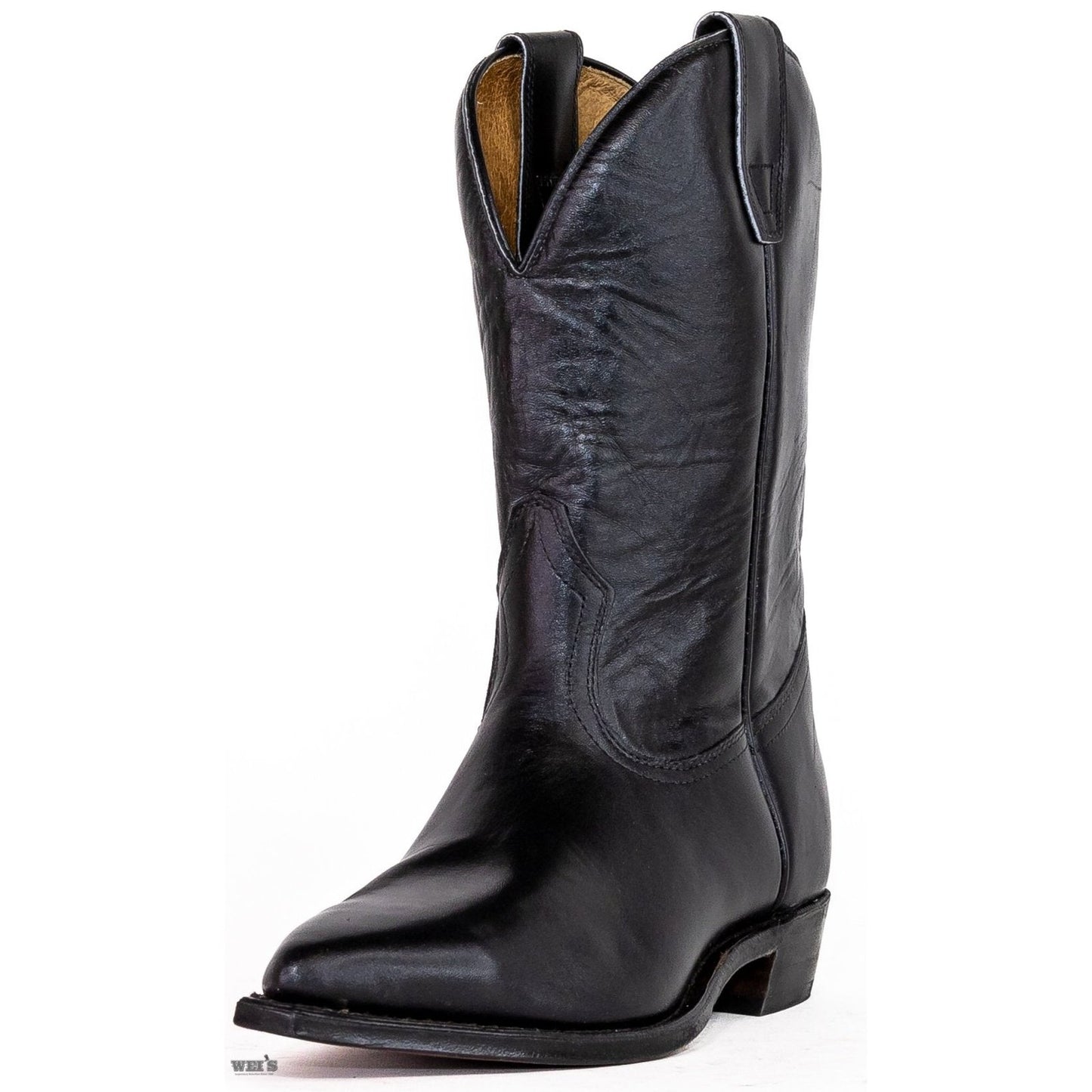 Boulet Men's Cowboy Boots 12" Cowhide Semi Riding Heel Snip J Toe 8501 Clearance