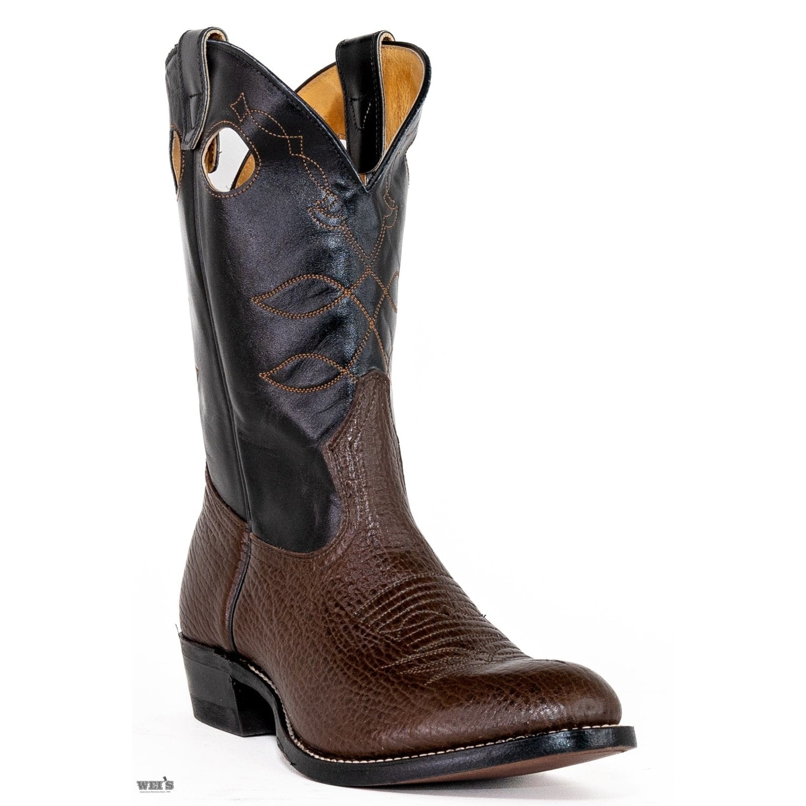 Boulet Men's Cowboy Boots 12" Roper Heel & Toe 5414 - CLEARANCE