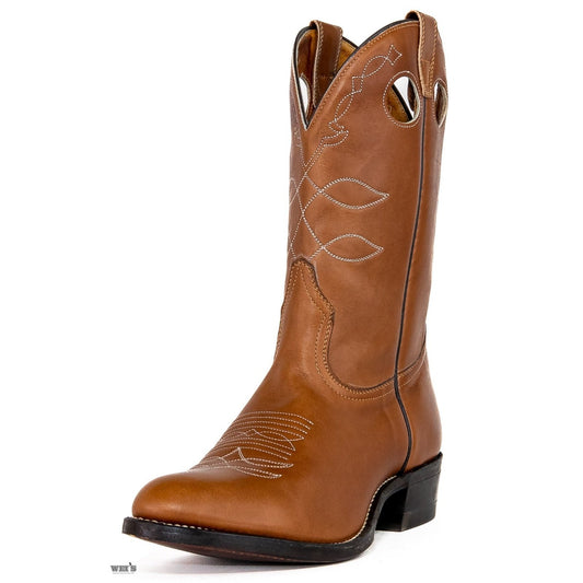 Boulet Men's Cowboy Boots 12" Roper Heel & Toe 5414T/5414B