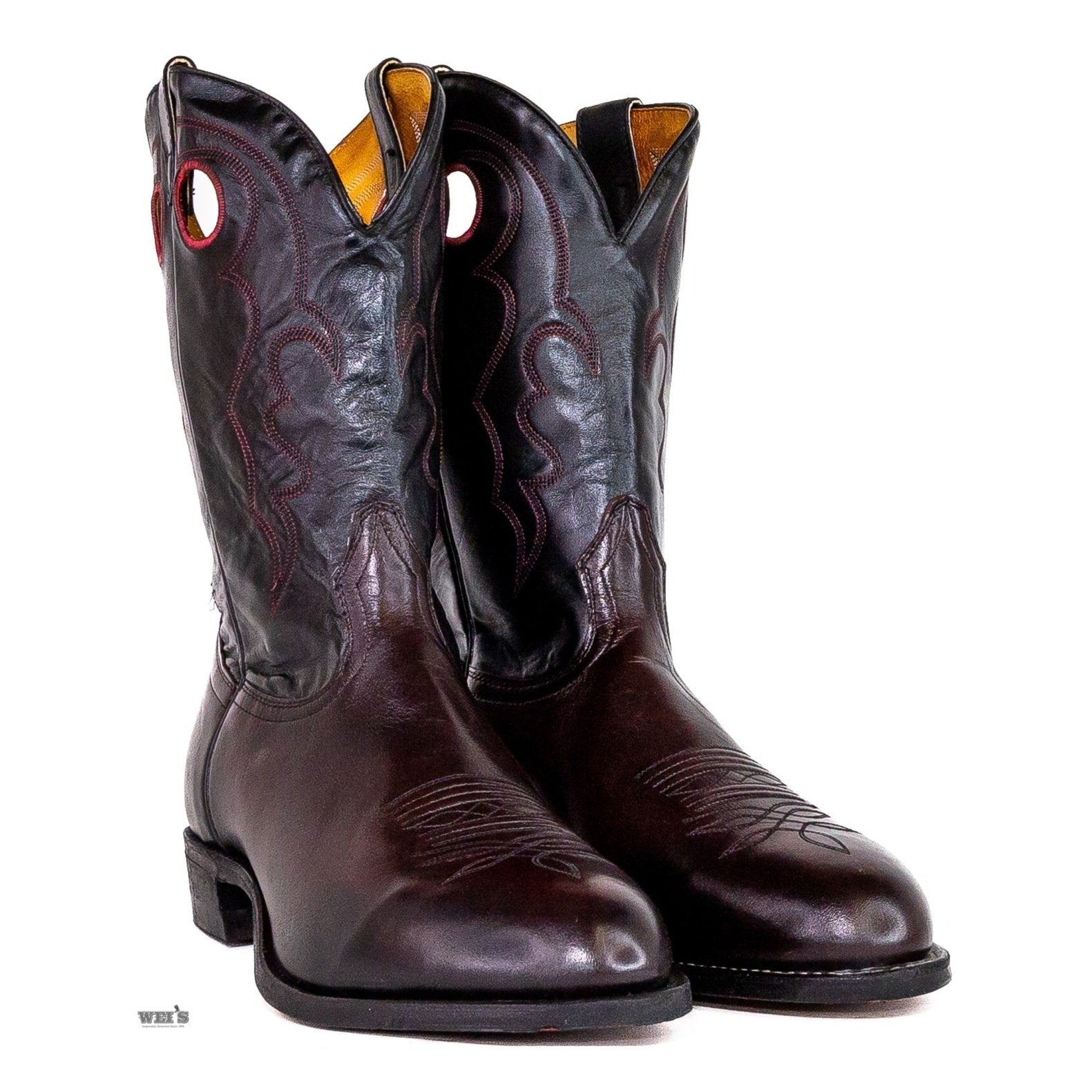 Boulet Men's Cowboy Boots 13" Cody Snyder Bullhide Roper Heel U Toe 9031