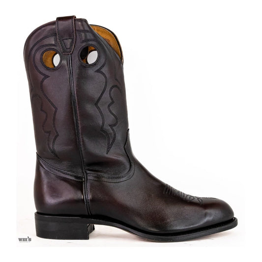 Boulet Men's Cowboy Boots 13" Cody Snyder Cowhide Roper Heel U Toe 8029