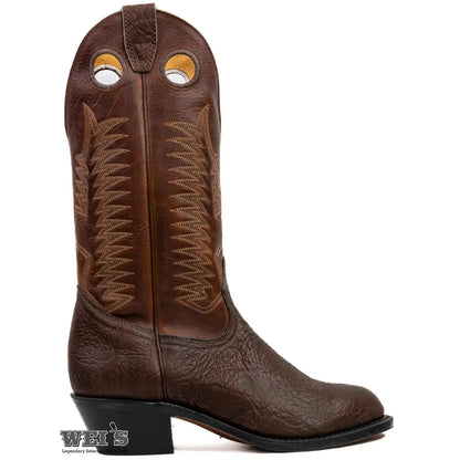 Boulet Men's Cowboy Boots 13" Oiled Taurus Bullhide Cowboy Heel R Toe 7525