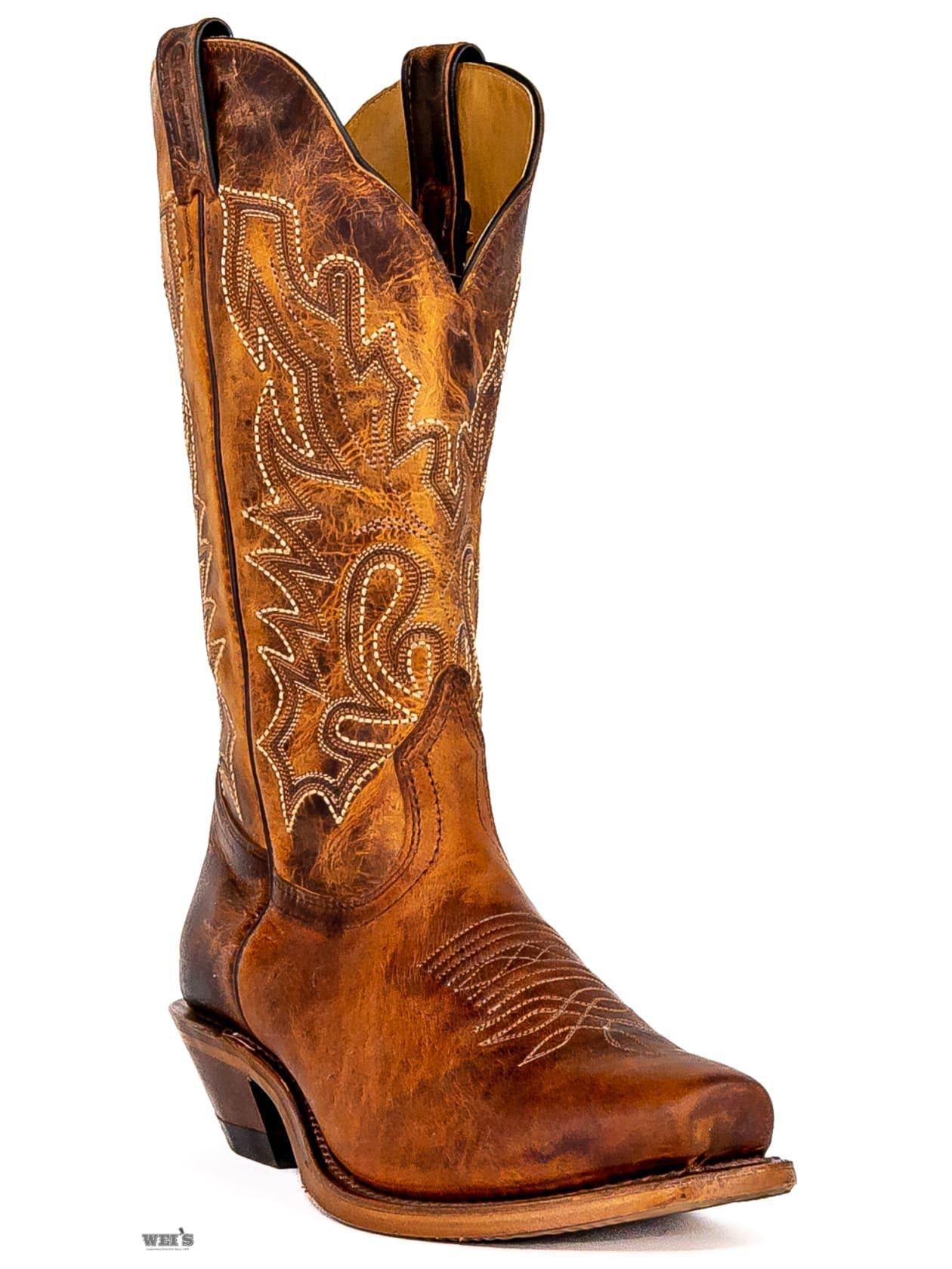 Boulet Men's Cowboy Boots 14" Cowhide Cowboy Heel Cutter Toe 7263 - Boulet