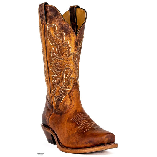 Boulet Men's Cowboy Boots 14" Cowhide Cowboy Heel Cutter Toe 7263