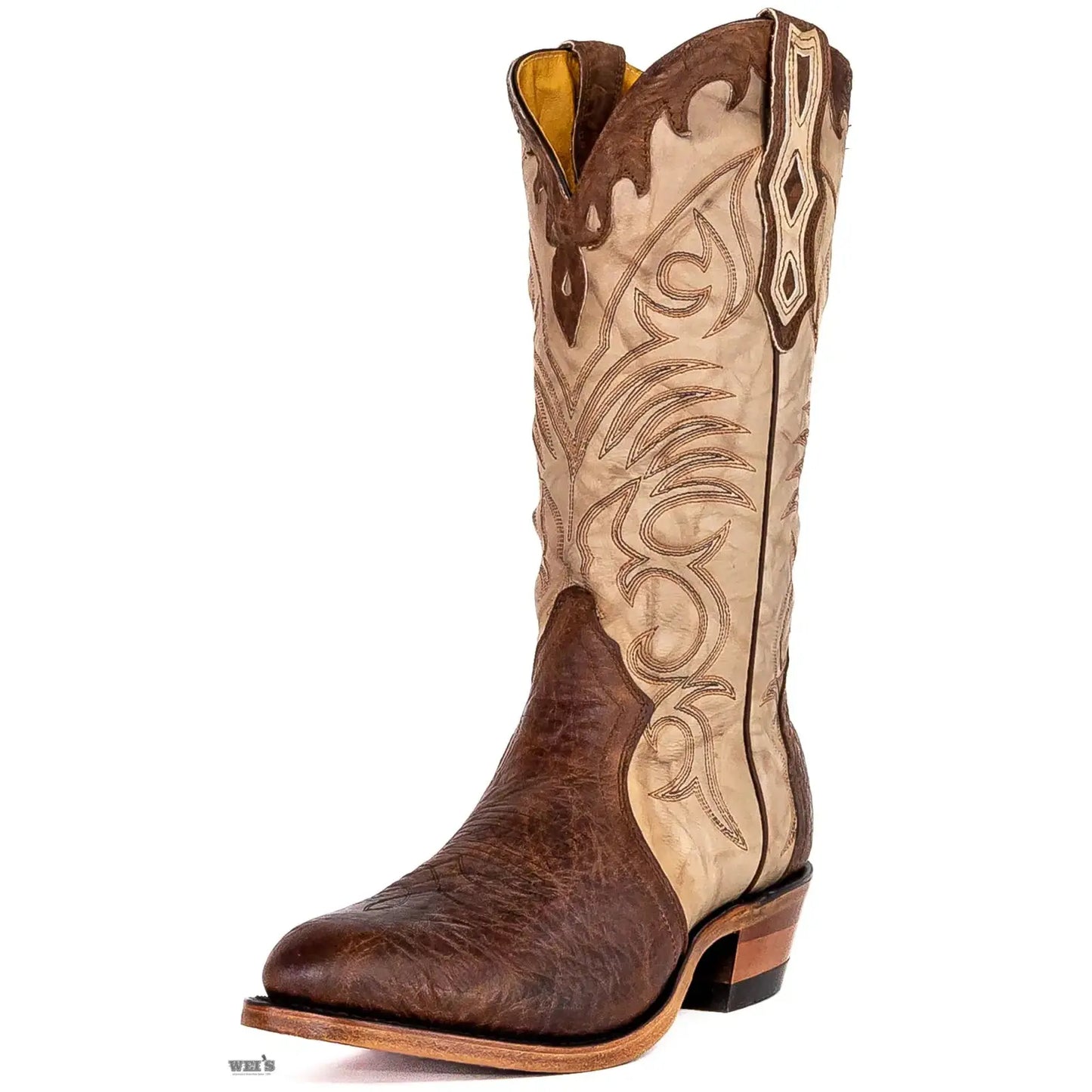 Boulet Men's Cowboy Boots 15" Oiled Bullhide with Cutaways Cowboy Heel R Toe 9224