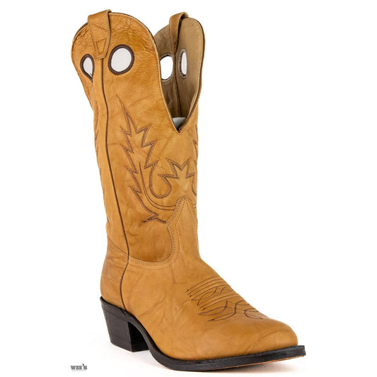 Boulet Men's Cowboy Boots Wei's Custom 15" Cowhide Cowboy Heel, Medium Round Toe 9095