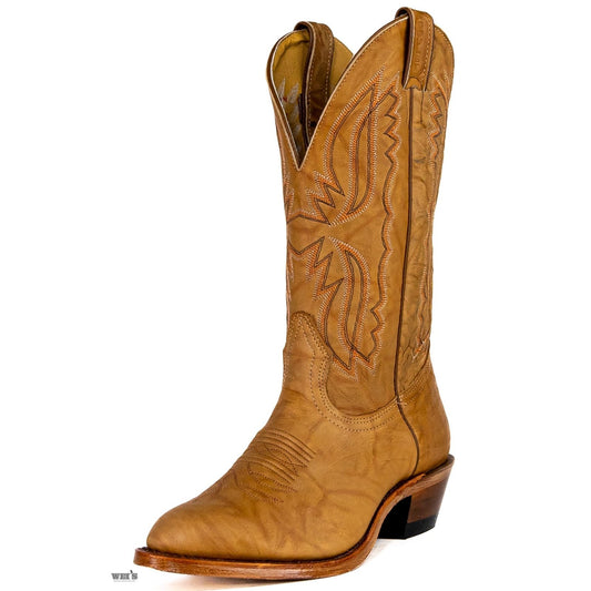 Boulet Men's Cowboy Boots Wei's Custom Made 14" Marbled Cowhide Cowboy Heel R Toe 1809