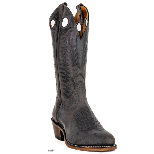 Boulet Men's Cowboy Boots Wei's Custom Made 15" Deertan Cowboy Heel Round Toe 9098
