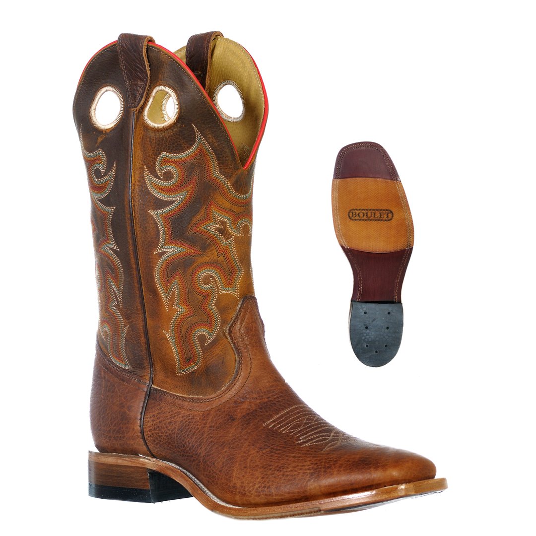 Boulet Men's Cowboy Boots Wide Square Toe 9346