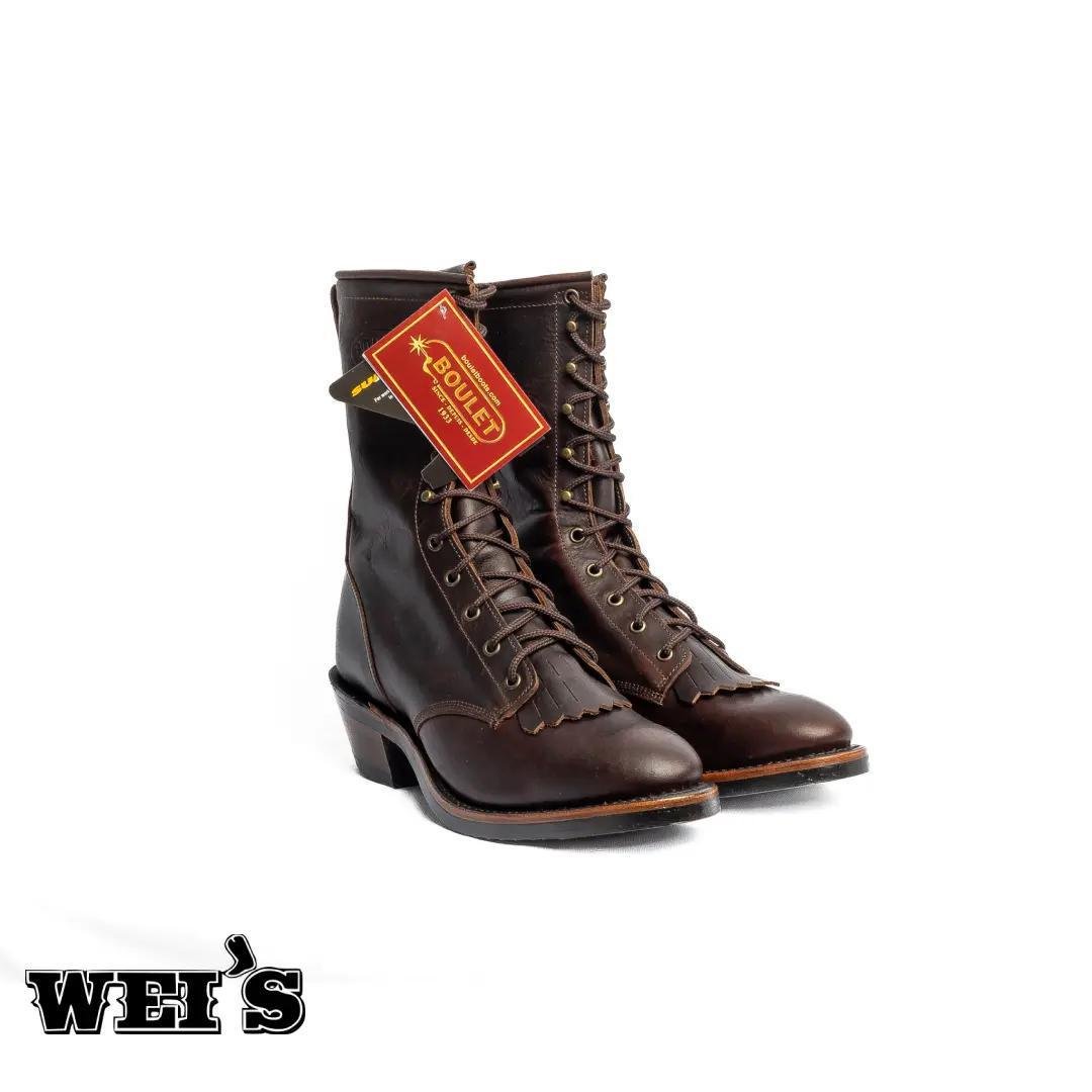 Boulet Men's Lace-up Leather Packer Boots