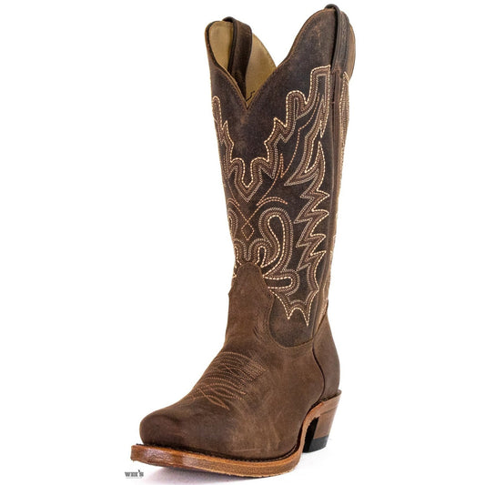 Boulet Women’s Cowgirl Boots 13" Oiled Cowhide Cutter Toe 3166 - Boulet