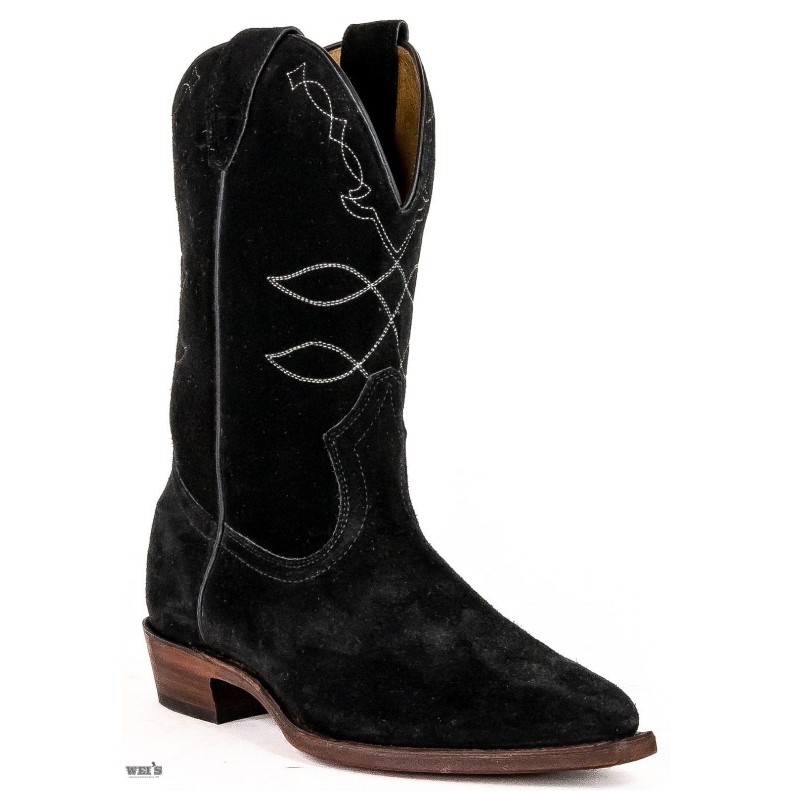 Boulet Women's Western Boots 12" Suede J Toe Semi Walking Heel 8223 -Clearance