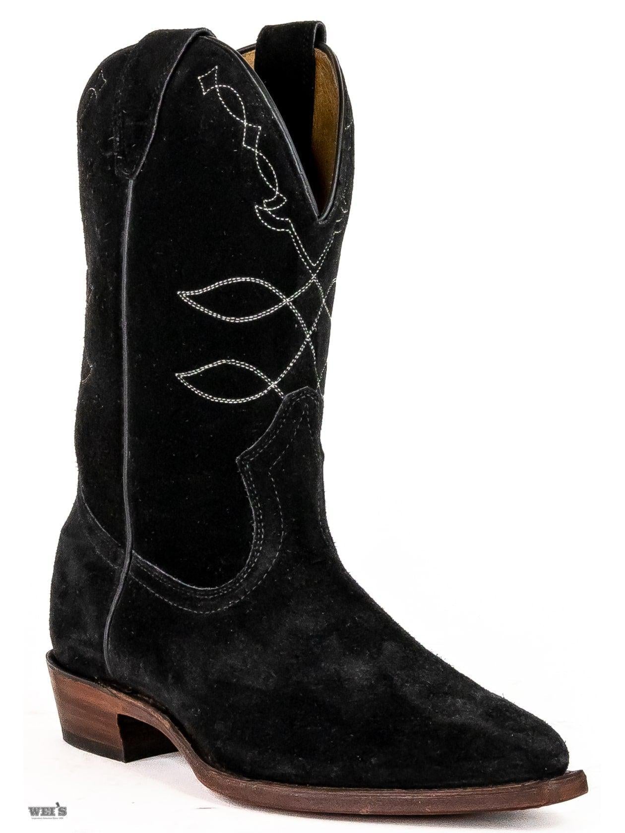 Boulet Women's Western Boots 12" Suede J Toe Semi Walking Heel 8223 -Clearance