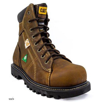 CAT Men's Work Boots 8" Confine CSA Steel Toe - Clearance - CAT
